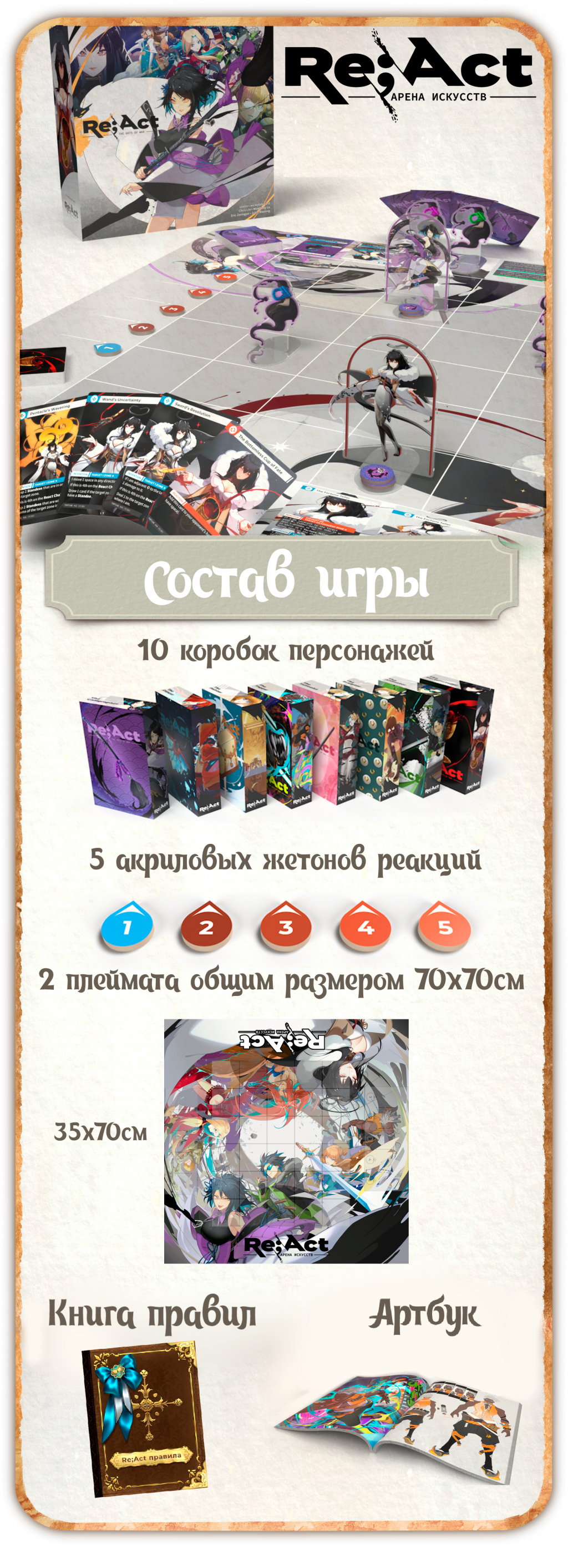 Состав игры без персонажей